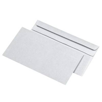 Briefumschlag ohne Fenster DIN lang 110x220mm selbstklebend 75g weiß mit grauem Innendruck (PACK=1000 STÜCK) Nein von Bong GmbH