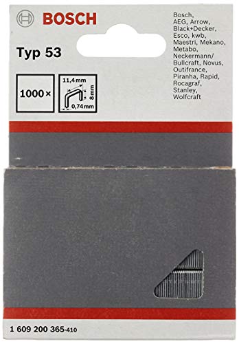 Bosch 1609200365 1000 Stk. Tackerklammern 8/11,4 mm Typ53 (Klammer für Handtacker) von Bosch Accessories