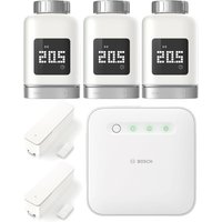 Bosch Smart Home - Starter Set Heizung II mit 3 Thermostaten & 2 Tür-/Fensterkontakt II von Bosch Smart Home
