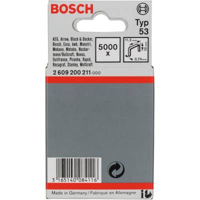 Feindrahtklammern, Typ 53, 10/11,4mm von Bosch