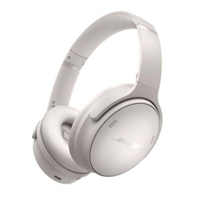 Bose QuietComfort Kabellose Kopfhörer mit Noise-Cancelling, Bluetooth Over-Ear-Kopfhörer, bis zu 24 Stunden Akkulaufzeit, Weiß von Bose