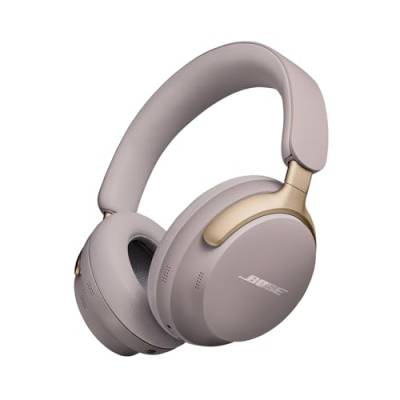 NEU Bose QuietComfort Ultra Kabellose Kopfhörer mit Noise-Cancelling für räumlichen Klang, Over-Ear-Kopfhörer mit Mikrofon, Bis zu 24 Std Akku, Kopfhörer mit Raumklang, Sandstein - Limited Edition von Bose