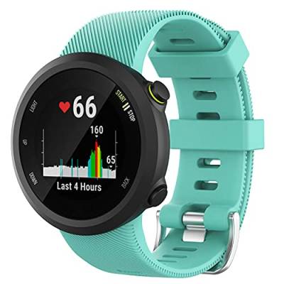 Braleto Armband Kompatibel für Garmin Forerunner 45/45S Silikon Wasserdichtes Sportarmband Ersatz Uhrenarmbander für Forerunner 45/45S (Blaugrün) von Braleto