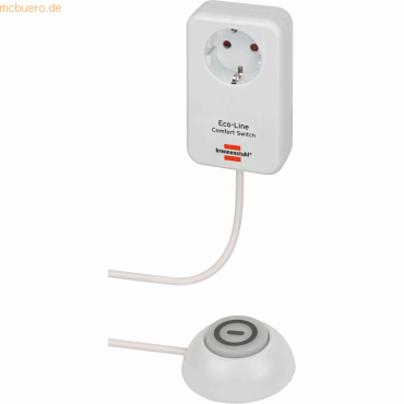 2 x Brennenstuhl Steckdosenadapter Eco-Line Comfort Switch CSA 1 mit F von Brennenstuhl