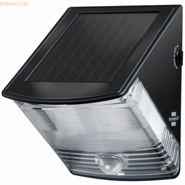 Brennenstuhl Solar-LED-Wandleuchte Sol 04 plus IP44 schwarz mit Bewegu von Brennenstuhl
