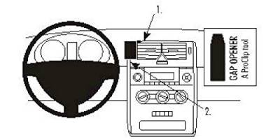 Brodit 853505 ProClip Halterung von Brodit