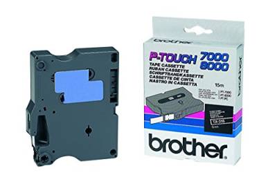 Brother TX315 Schriftbandkassette 6 mm x 15 m weiß/schwarz laminiert für P-touch 7000 8000 P-touch PC von Brother