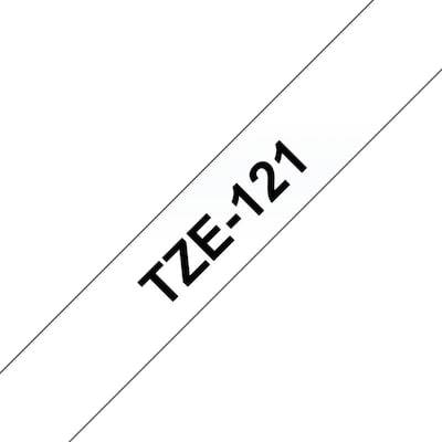 Brother TZe-121 Schriftband schwarz auf farblos 9mm x 8m P-touch selbstklebend von Brother