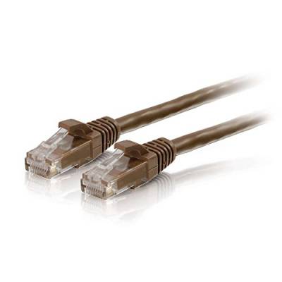 C2G 10M Braun CAT6 Ethernet Gigabit Lan Netzwerkkabel (RJ45) Patchkabel, UTP, kompatibel mit CAT. 5, CAT. 5e und CAT. 7. von C2G