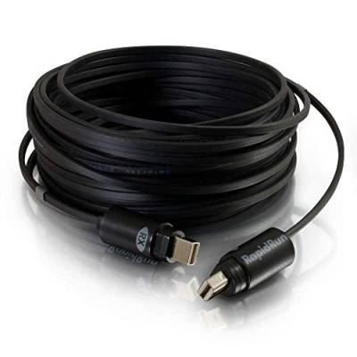 C2G 15. 2M RapidRun-Series Optical Runner Kabel Plenum OFNP Rated Unterstàutzt volle 1080p-, 4k- und 3D-HDMI-Funktionen von C2G