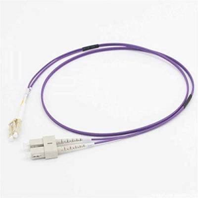 C2G 15m LC/SC OM4 LSZH Fibre Patch - Violett - Patchkabel - LC-Multimode (M) auf SC-Multimode (M) - 15 m - Glasfaser - 50/125 Mikron - OM4 - Violett von C2G