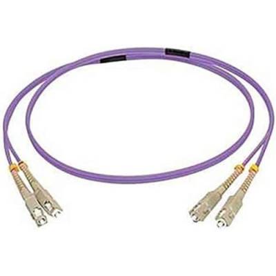 C2G 15m SC/SC OM4 LSZH Fibre Patch - Violett - Patchkabel - SC Multimode (M) auf SC Multimode (M) - 15 m - Glasfaser - 50/125 Mikron - OM4 - Violett von C2G
