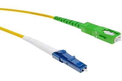 BeMatik - LWL Kabel LC/PC zu SC/APC Monomode Simplex 9/125 10 m von CABLEMATIC