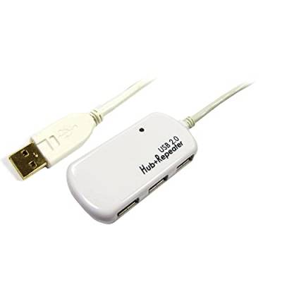 BeMatik - USB 2.0 Verlängerungskabel AM bis 4 AH von 12m von CABLEMATIC