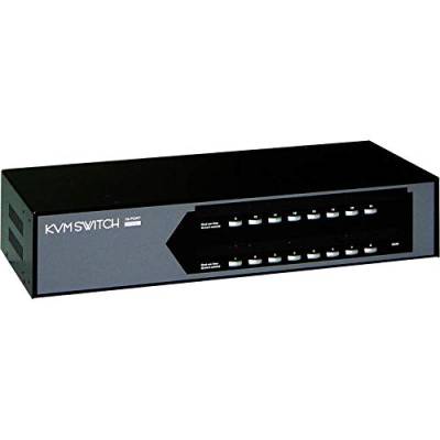 Cablematic - 2U-Rack-KVM-Switch PS2 Uniclass VGA OSD 1KVM zu 16CPU von CABLEMATIC