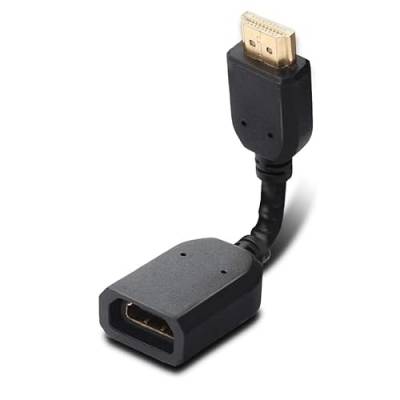 CABLEPELADO HDMI-Verlängerungskabel, Stecker auf Buchse, HDMI-Verlängerung, flexibel, 10 cm, 4K und 3D, 1080p, kompatibel mit Google Chrome Cast, TV Stick, HDTV, PS3/4/5, Xbox360, Laptop von CABLEPELADO