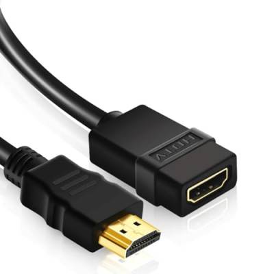 CABLEPELADO HDMI-Verlängerungskabel, Stecker auf Buchse, flexibel, 5 m, 4K und 3D, 1080p, kompatibel mit Google Chrome Cast, TV Stick, HDTV, PS3/4/5, Xbox360, Laptop von CABLEPELADO