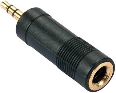 cablepelado – Audio Adapter Stereo 6.35 weiblich auf Klinke 3.5 männlich Klinke Gold Schwarz von CABLEPELADO