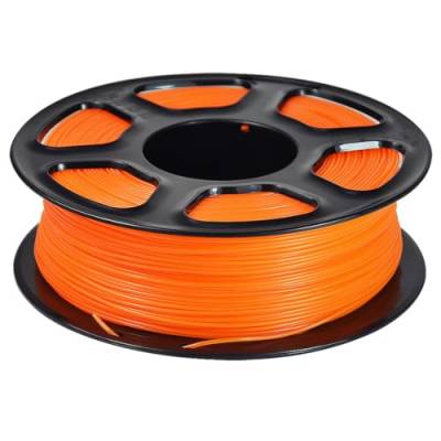 3D-Drucker-Filament 1,75 Mm (+/- 0,03 Mm) | Ordentlich Gewickeltes 3D-Druck-Filament | PLA-3D-Druckzubehör | Einfach Zu Verwendendes 3D-Drucker-Zubehör,Klares Orange,PLA 1 Kg (2,2 Lb) von CAKERS