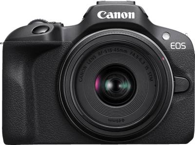 CANON EOS R100 Kit Systemkamera mit Objektiv 18-45 mm, 7,62 cm Display, WLAN von CANON