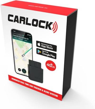 CARLOCK – Hochentwickelte GPS Tracker Auto Alarmanlage. Digitales Ortungsgerät Und Smartphone App. Sender Verfolgt Ihr Auto In Echtzeit Und Benachrichtigt Bei Verdächtigen Aktivitäten, OBD System von CARLOCK
