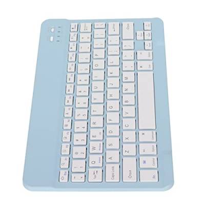 CCYLEZ Kabellose Tastatur, Bildschirmsperre Funktion Schnurlose Tastatur Verwendet BT 3.0 Technologie, Kleine Wiederaufladbare Tastatur für BT fähige Mobiltelefone, Tablets und von CCYLEZ