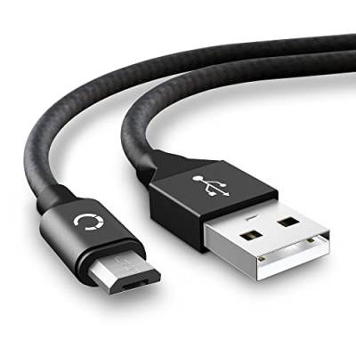 CELLONIC® VMC-MD4 USB Kabel kompatibel mit Sony A6000 A5100 A7 II III A7s II A7R RX100 III IV V RX10 FDR-X3000 FDR-AX53 RX1 DSC-HX400V -HX60 SLT-A58 HDR-CX405 Ladekabel Micro USB Datenkabel 2A Nylon von CELLONIC