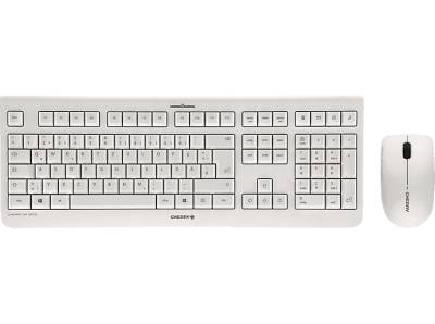 CHERRY DW 3000, Tastatur & Maus Set, kabellos, Weiß/Grau von CHERRY