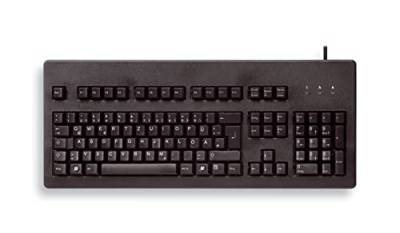 CHERRY G80-3000, Deutsches Layout, QWERTZ Tastatur, kabelgebundene Tastatur, mechanische Tastatur, CHERRY MX BLACK Switches, Schwarz von CHERRY