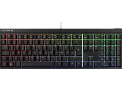 CHERRY MX 2.0S RGB, Gaming Tastatur, Mechanisch, Cherry Blue, kabelgebunden, Schwarz von CHERRY