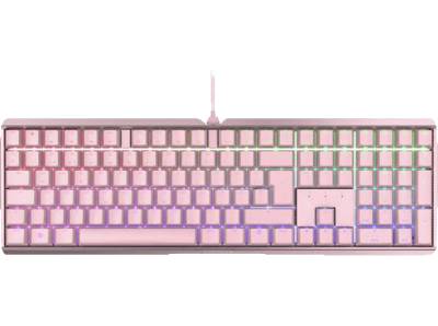 CHERRY MX 3.0S RGB, Gaming Tastatur, Mechanisch, Cherry Black, kabelgebunden, Rosa von CHERRY