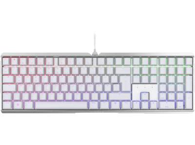 CHERRY MX 3.0S RGB, Gaming Tastatur, Mechanisch, Cherry Red, kabelgebunden, Weiß von CHERRY