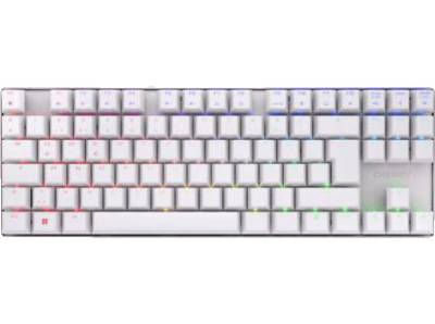 CHERRY MX 8.2 TKL RGB, Gaming Tastatur, Mechanisch, Cherry Brown, kabellos, Silber/Weiß von CHERRY