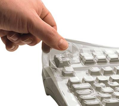 CHERRY WetEx®, flexibe Tastatur-Schutzfolie, zuverlässiger Schutz vor Verschmutzung durch Flüssigkeiten, Staub und Fremdkörpern, für CHERRY Standard Keyboard G80-3000 / G81-3000 von CHERRY