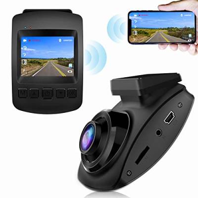 2023 Neue CHORTAU Dashcam WiFi Sony Sensor Full HD 1080P, 2 Zoll Bildschirm 170 ° Weitwinkel, Auto Kamera mit Notzeichnung, Loop-Aufnahme, Park-Monitor, Bewegungserkennung, LCD, von CHORTAU