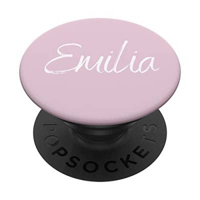 Emilia Vorname Design Pink PopSockets mit austauschbarem PopGrip von CJ Merch