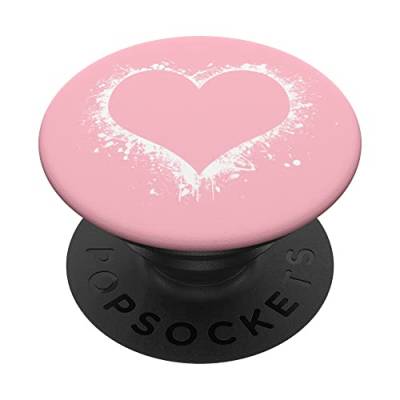 Herz Splash Pink PopSockets mit austauschbarem PopGrip von CJ Merch