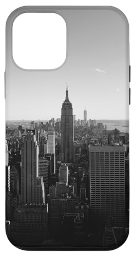 Hülle für iPhone 12 mini New York Empire State Building Manhatten Schwarz und Weiß USA von CJ Merch