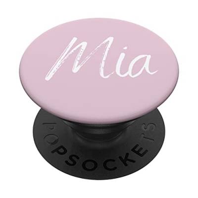 Mia Vorname Design Pink PopSockets mit austauschbarem PopGrip von CJ Merch