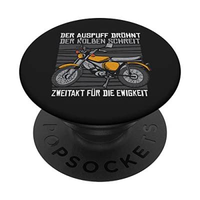 Simson DDR Moped 2 Takt Auspuffkolben Eternity Zweitakt PopSockets mit austauschbarem PopGrip von CJ Merch