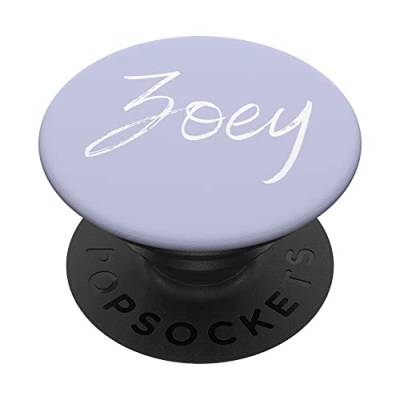 Zoey Frist Name Design Lavendel PopSockets mit austauschbarem PopGrip von CJ Merch