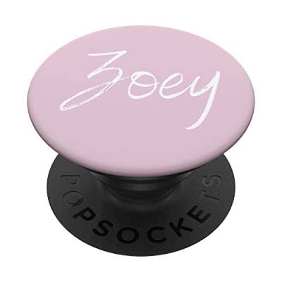 Zoey Vorname Design Pink PopSockets mit austauschbarem PopGrip von CJ Merch