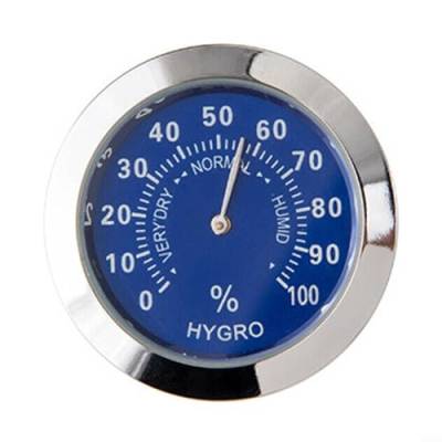 Analog Thermometer Hygrometer Temperatur Feuchtigkeit Monitor Meter Messgerät, Metall, Kleines und leichtes, Einfacher Einbau und Verwendung im Auto von CNANRNANC