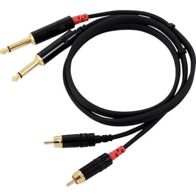 CORDIAL Kabel audio doppelt jack mono - RCA 90 cm Kabel AUDIO Essentials Jack von CORDIAL
