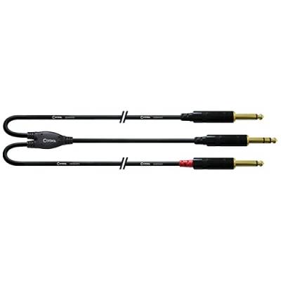 CORDIAL Kabel audio jack stereo - 2 jack mono lang 3 m Kabel Adapter Essentials Jack von CORDIAL