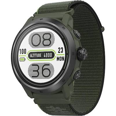 COROS APEX 2 Pro Outdoor GPS-Uhr, 1,3" Saphir-Titan, 24 Tage Batterielaufzeit, Dual-Freq GPS, Navigation am Handgelenk, Offline-Karten, Herzfrequenzmesser, Schlafüberwachung, Laufen, Grün von COROS