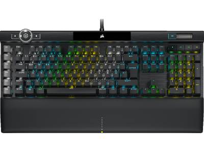 CORSAIR K100 RGB, Gaming Tastatur, Opto-Mechanical, kabelgebunden, Schwarz von CORSAIR