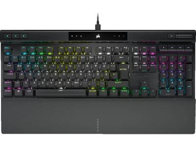 CORSAIR K70 PRO, Gaming Tastatur, Opto-Mechanical, Corsair OPX RGB, kabelgebunden, Schwarz von CORSAIR