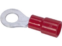 Ringkabelschuhe rot 0,50-1,5 mm² Bolzenloch Ø6,4 mm, Länge 27,5 mmindv. Durchmesser Ø4,1 mm - (100 Stk.) von CSDK-SL