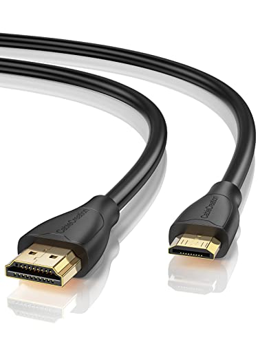 CableCreation Mini HDMI auf HDMI Kabel 0.9M, High Speed 4K 60Hz HDMI Mini HDMI Kabel und Kabelbinder, kompatibel mit Kamera,Videokarte,Camcorder,Laptop, HDTV von CableCreation